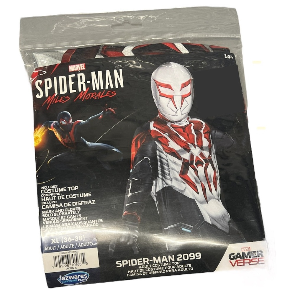 Marvel Spider-Man Miles Morales Costume Top in Red and Black